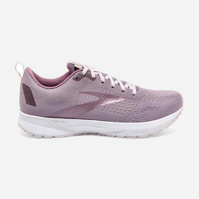 Brooks Revel 4 Womens Road Running Shoes - MediumPurple/Almond/Metallic/Primrose - Philippines (4805